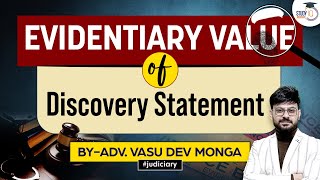 Evidentiary Value of Discovery Statement  Indian Evidence Act  Study IQ judiciary [upl. by Millman]