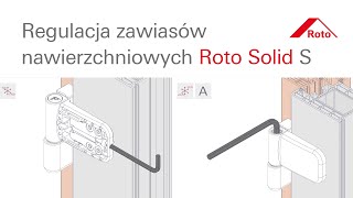 Roto Solid S  89 NN  105 NN Regulacja zawiasów nawierzchniowych do drzwi wejściowych [upl. by Tannenwald]