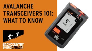 Avalanche Transceivers 101 What to know [upl. by Whitney]