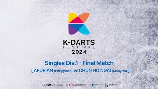 2024 KDARTS FESTIVAL Singles Div Max Final Match HARA RINTARO vs 이태경 [upl. by Lerrej888]