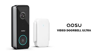 AOSU Video Doorbell Ultra and Wi Fi Home Base [upl. by Acinonrev232]