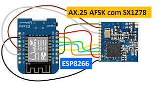 AX25 AFSK com SX1278 e ESP8266 [upl. by Lotty706]