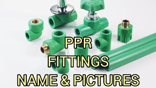 PPR pipe fitting name  ppr fitting pictures  ppr pipe fitting  ppr fittings name and picture [upl. by Wollis833]