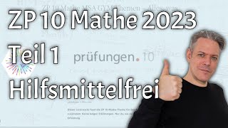 ZP 10 Mathe NRW 2023  Teil 1 Hilfsmittelfreie Aufgaben MSAE Kurs [upl. by Hacissej698]