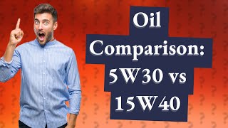 Which oil is better 5W30 or 15W40 [upl. by Kowatch580]