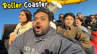 Riding A Roller Coaster On A Beach 😍🎢  Samandar Mein Amusement Park In United States Of America 🇺🇸 [upl. by Zahara]