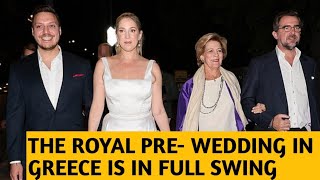 The royal prewedding party of Princess Theodora of Greece and Matthew Kumar is in full swing [upl. by Wolfie]