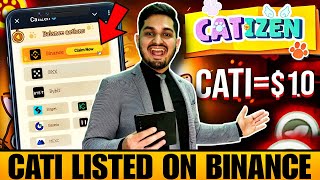 Catizen Binance Listing Price 20 September  Biggest Airdrop Update Before Hamster Kombat [upl. by Kowal29]