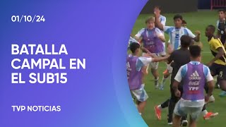 Batalla campal entre las selecciones Sub 15 de Argentina y Ecuador [upl. by Gaut]