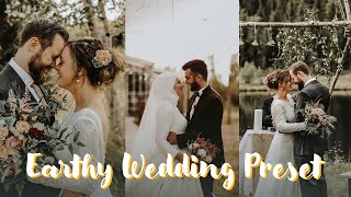 TOP 10 WARM amp EARTHY WEDDING PRESETS  PHOTOSHOP amp LIGHTROOM [upl. by Laet]