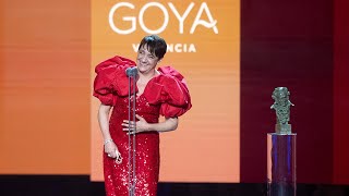 Blanca Portillo gana el Goya 2022 a Mejor Actriz Protagonista [upl. by Litsyrk]