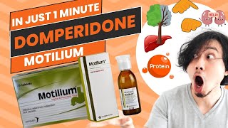 Domperidone  Motilium  All you need to know in 1 Minute [upl. by Milks883]