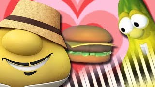 His Cheeseburger from VeggieTales  Piano Tutorial [upl. by Hanauq]