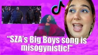 SZAs SNL skit is erasing quotBig Boysquot  Fat acceptance TikTok [upl. by Nauqes]