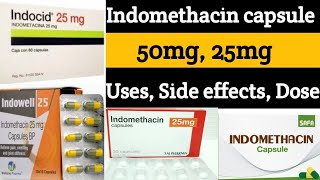 Indomethacin capsule ip 25  Indomethacin tablet 25 mg  Indocap capsule Uses  dosage side effects [upl. by Eelirrem139]