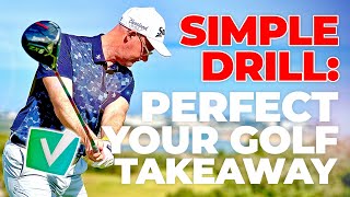 Backswing Basics  Simple Takeaway Golf Swing Drill [upl. by Akienahs]