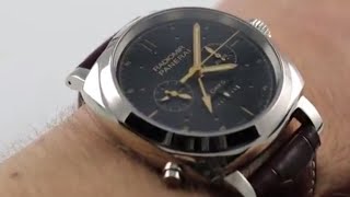 Panerai Radiomir 1940 Chrono Monopulsante 8 Days GMT Oro Bianco PAM 503 PSeries Review [upl. by Aceber]