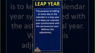 Why Do We Have LEAP YEARS  What Is A LEAP YEAR Leap years and why we need them MySlateStudies [upl. by Desma]