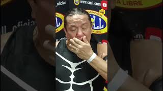 ¡Felino rompe en llanto en su festejo de 40 años como luchador en la Arena México luchalibre [upl. by Itraa]