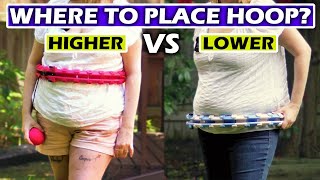 Where To Place Smart Weighted Hula Hoop On Body For Beginners [upl. by Cathie]