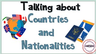 Basic English Vocabulary 26 Countries and Nationalities [upl. by Roze]