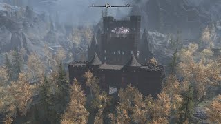 Dragonfall Castle  Skyrim Special Edition home mod showcase [upl. by Mur903]