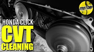 CVT Cleaning Full Tutorial for Honda Click V1GC  Motobi [upl. by Giark]