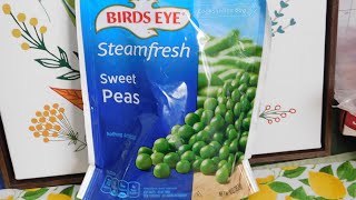 Frozen Pee Cooking Instructions BIRDS EYE Steamfresh Sweet Peas Frozen Peas [upl. by Lecroy]