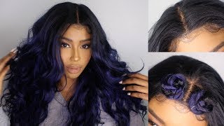 The most natural 40 synthetic wig ever  How I lay my wig to perfection  Stocking cap method [upl. by Lecirg841]