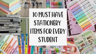 10 MUST HAVE STATIONERY ITEMS FOR STUDENTS in budget [upl. by Graham132]