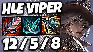 Ashe vs Jhin ADC  HLE Viper  Patch 1419 Ranked Korea ✅ [upl. by Ylla258]