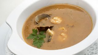 Receta de sopa de pescado y marisco  Karlos Arguiñano [upl. by Walters]