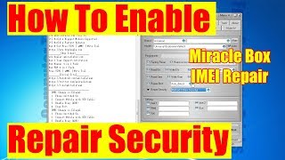 How to Enable Repair Security and IMEI Option in Miracle Thunder [upl. by Edmund]