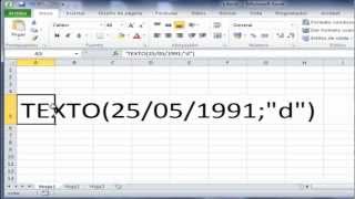 Manejo de fechas en excel con la función TEXTO en excel 2010 [upl. by Winters839]