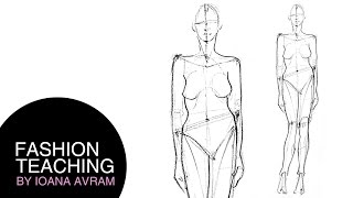 How to do fashion sketches step by step [upl. by Manwell]