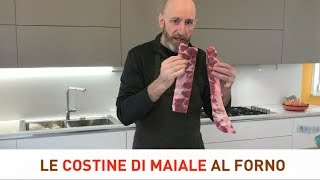 Costine di maiale al forno  lorenzorizzieriit [upl. by Gallager]