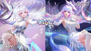 AOV X HoK Comparison Skin WaVe Diao Chan X Wang Zhao Jun  Honor of Kings  Arena of Valor [upl. by Chatterjee]