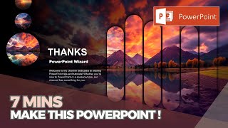 PowerPoint Tutorial  Presentation Design  Pictures  To be Expert of PowerPoint in 7 Mins [upl. by Corwin]