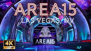 Area15 Las Vegas Immersive Entertainment Venue 4K 60 🛸 👽⚠️ [upl. by Ecinnahs]