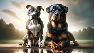 Pitbull VS Rottweiler  Rottweiler VS Pitbull  Real Fight [upl. by Tenaj]