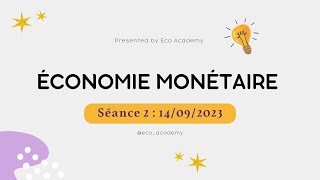 Économie monétaire S3 séance 2 Lhistoire de la monnaie 2023 [upl. by Oag5]