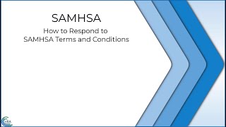 How to Respond to SAMHSA Terms and Conditions in eRA Commons [upl. by Figone]