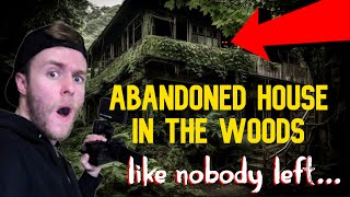 ABANDONED HOUSE IN WOODS  WE EXPLORE TO SEE WHY [upl. by Eire445]