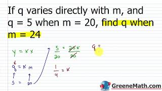 A varies directly as the positive square root of B and inversely as the cube of CIf A 15 when B27 [upl. by Xenia]