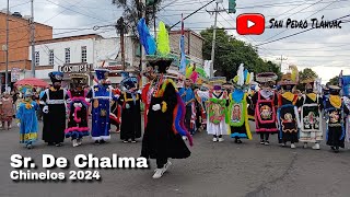 Chinelos acompañando al SR DE CHALMA  Tulyehualco 2024 [upl. by Licht]