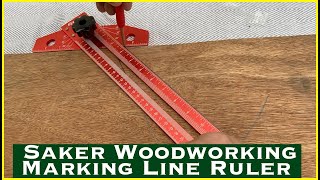 Saker Woodworking Marking Line Ruler  MumblesVideos Product Review [upl. by Marijo]