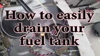 How to easily drain your fuel tank [upl. by Freeland12]