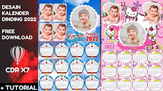 FREE DOWNLOAD DESAIN KALENDER TAHUN 2022 LENGKAP DENGAN HIJRIAH DAN JAWA FORMAT CORELDRAW X7 [upl. by Etteiram]