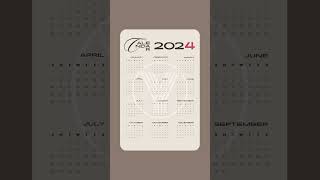 2024 Calendar  Download Free [upl. by Down]