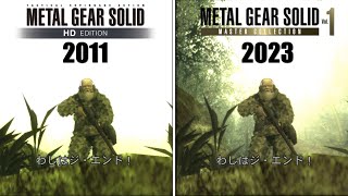 『MGSVol1』HD版とMC版のMGS3を比較『METAL GEAR SOLID MASTER COLLECTION Vol1』 [upl. by Hartill]